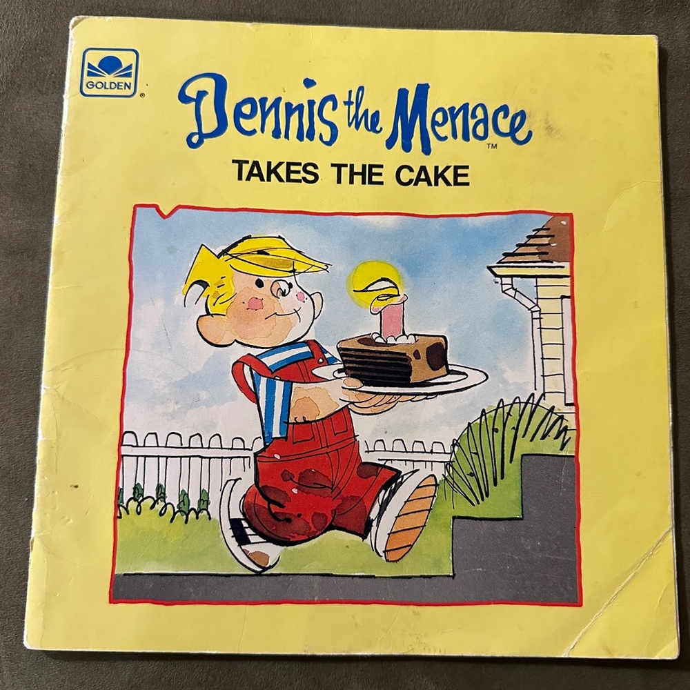 Vintage Golden Book - Dennis the Menace 1987 Hank Ketcham READ DESCRIPTION